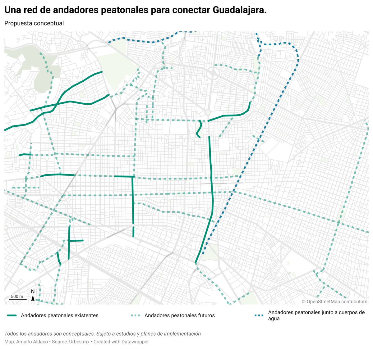 ¿Una red de andadores peatonales conectando todo Guadalajara?
🚶🌳
🟥⬜️
⬜️🟥
Esta propuesta podría conectar varios de los puntos más importantes de la ciudad, convirtiendo traslados en paseos. Pudiendo caminar por horas y kilómetros sin parar.
Viene hilo pronto 🧵
¿Qué piensan?