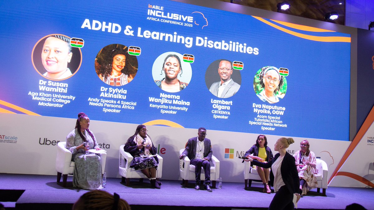 inABLEorg's tweet image. ADHD and learning disabilities are often underdiagnosed in Africa, limiting the potential of many young people.
At #InclusiveAfricaConference2025, a powerful panel explored how these conditions show up in African contexts, the barriers to diagnosis, and innovative ways forward.…
