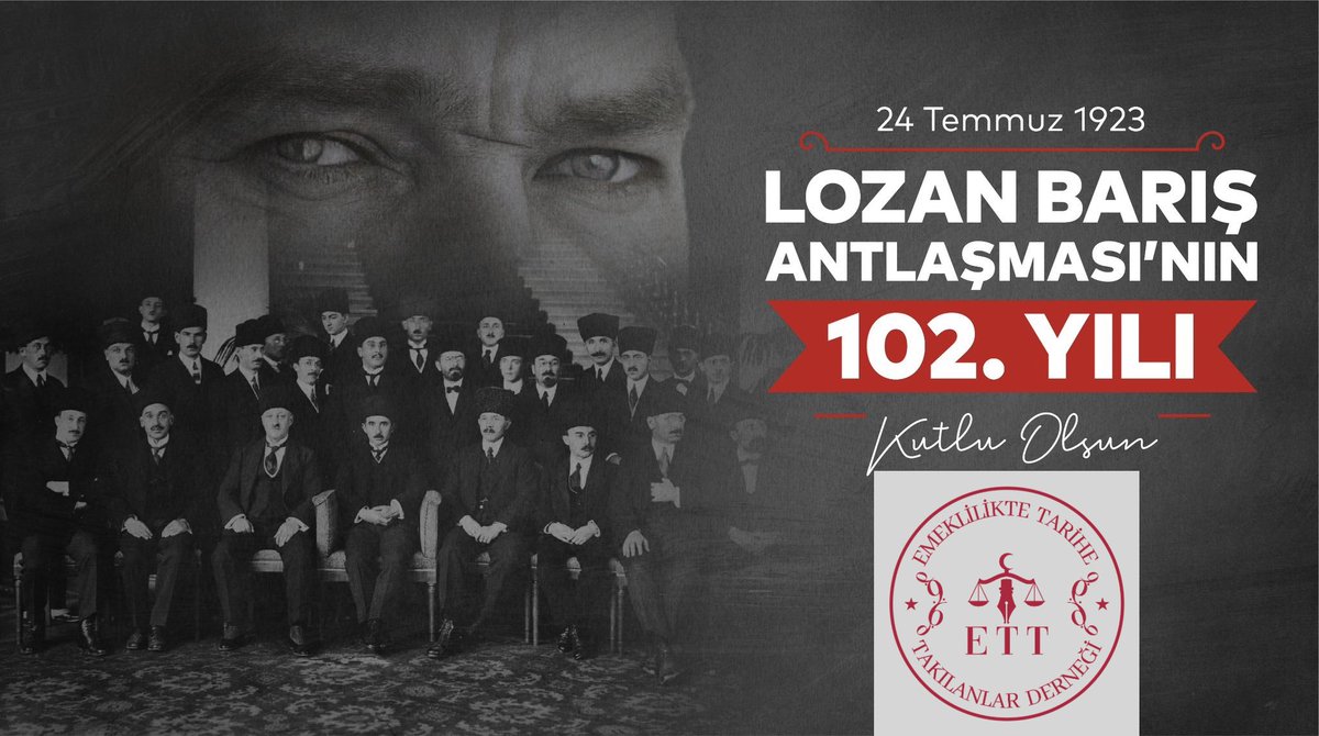 Lozan Barış Antlaşması’nın 102. yıl dönümünde; aziz milletimizin bağımsızlık iradesini tüm dünyaya ilan eden bu tarihî zaferi gururla anıyor, Cumhuriyetimizin temellerini atan Gazi Mustafa Kemal Atatürk başta olmak üzere Lozan Heyeti Başkanı İsmet İnönü ve Millî Mücadele’nin tüm