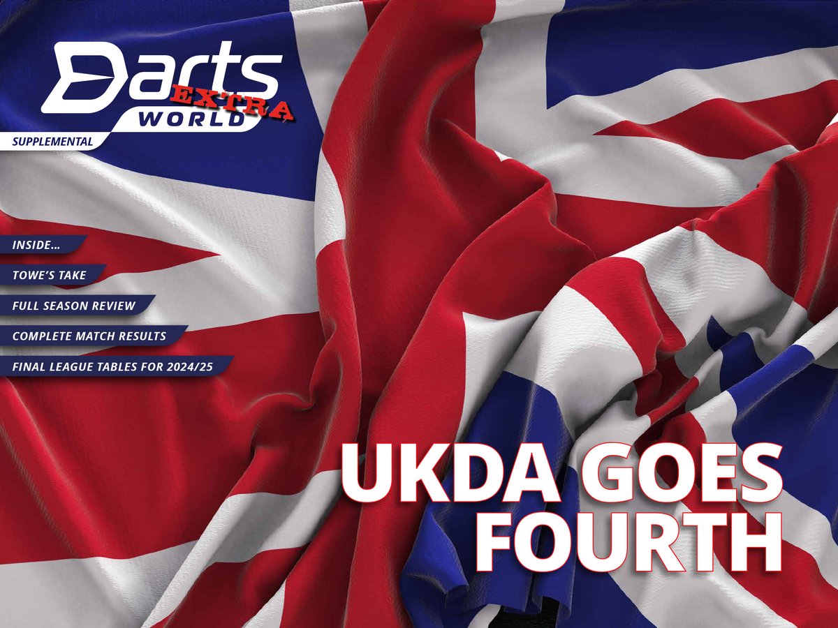 🎯🇬🇧| Darts World Extra: UKDA |🇬🇧🎯
 🆓️ Out Now!

UKDA GOES FOURTH:
🔸️Towe's Takes
🔸️ <a href="/UKDADarts/">United Kingdom Darts Association</a> Results
🔸️Final League Tables
🔸️League Season Review
🔸️Individual Performance Highlights

#TheOfficialVoiceOfDarts 

Thanks to <a href="/reddragondarts/">Red Dragon Darts</a> dartsworld.com/darts-world-ex…