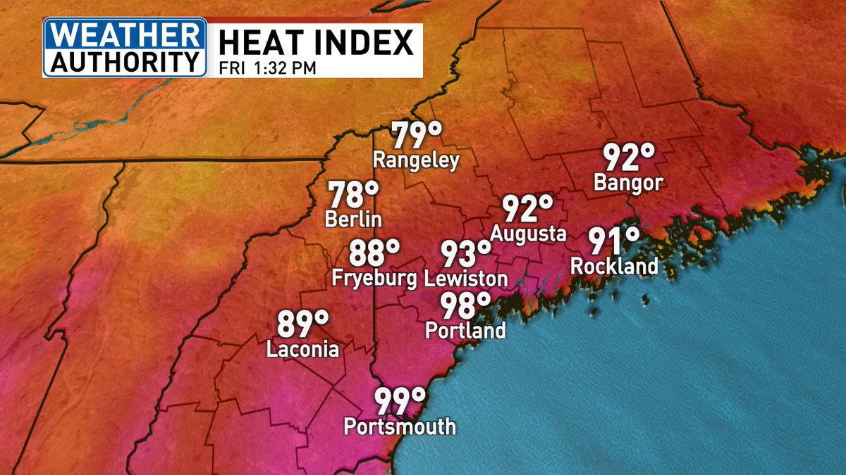 Hazy and hot with increasing humidity Thursday afternoon. This heat and humidity will continue into Friday with heat index values 95-100° in many spots.

Actual air temperatures will reach the upper 80s to low 90s.