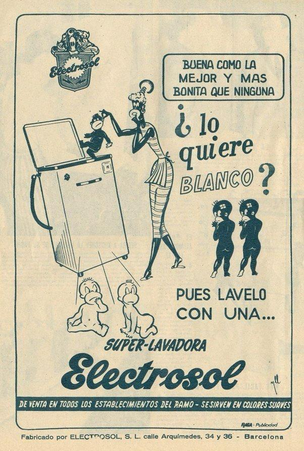 27 anuncios antiguos que hoy serían ILEGALES. 

Algunos podrían (y deberían) llevarte a la cárcel 👇

ASI QUE TEN CUIDADO⚠️

1.Súper-lavadora Electrosol