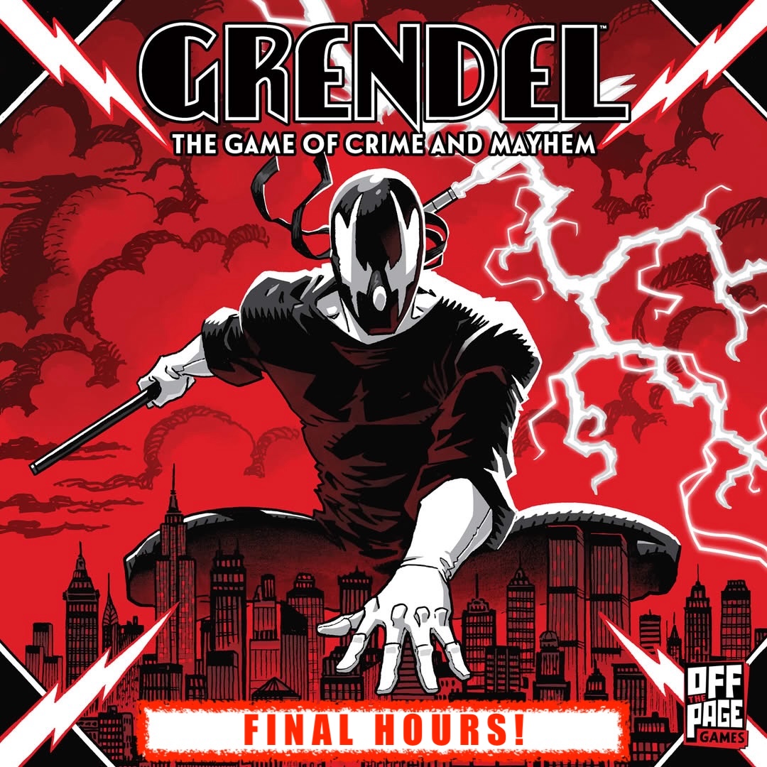 MattWagnerComic's tweet image. HEY GANG...we're down to the final hours in the KS campaign for GRENDEL: THE GAME OF CRIME & MAYHEM from @offthepagegames! Get your copy of this amazing game and unique GRENDEL collectible while there's still time!
kickstarter.com/projects/mindm…