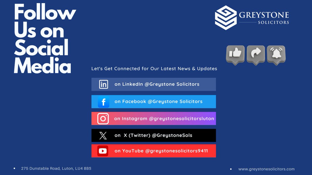 Follow us on LinkedIn, Facebook, Instagram, X &amp; YouTube!

Get legal tips, bust myths, peek behind the scenes &amp; more.

Whether you're a future lawyer, client, or just curious, we’ve got you covered.

#LawFirmLife #LegalTips #KnowYourRights #FutureLawyer #ExploreTheLaw