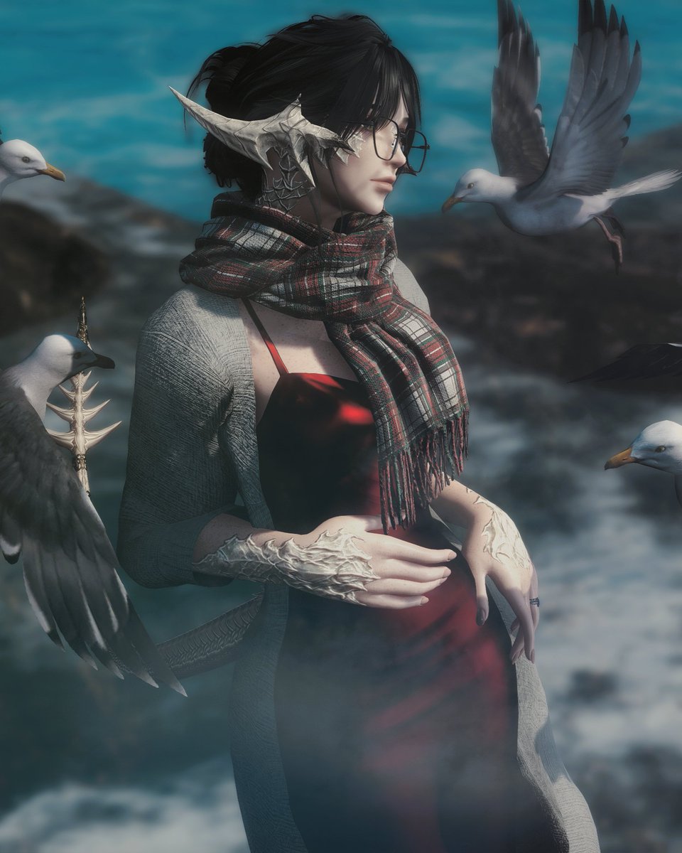 XIV_NORI's tweet image. She&apos;s just an older au ra.