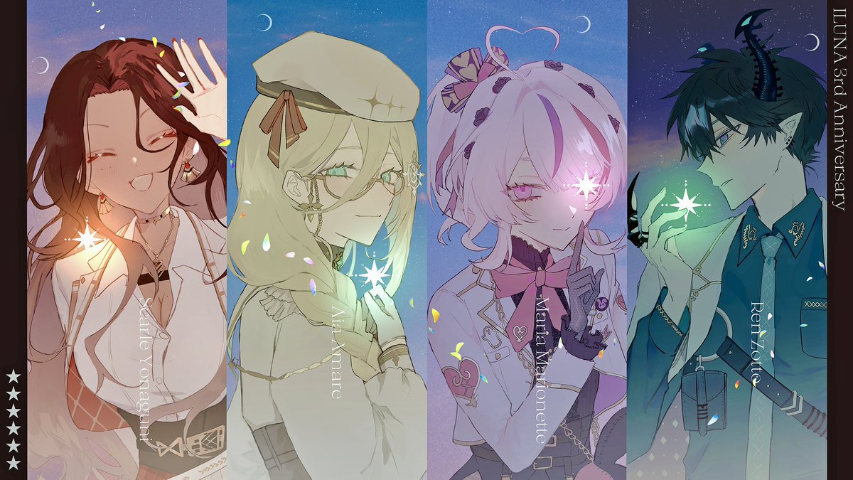 iD_wink's tweet image. Happy 3rd Anniversary ILUNA🌙✨
#ILUNA #ILUNA3rdAnniversary
#ScarleArt #AmareAtelier #MariArtte #RenZottoArt