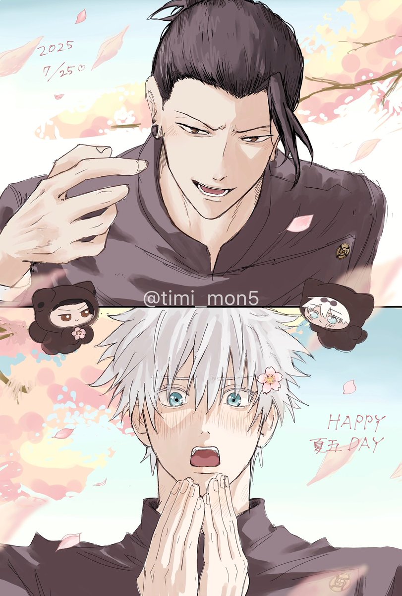 timi_mon5's tweet image. #725の日2025
「ほらね、絶対かわいいと思った」
夏五だいすきっ！！
これからもいっぱい描きたいです♡