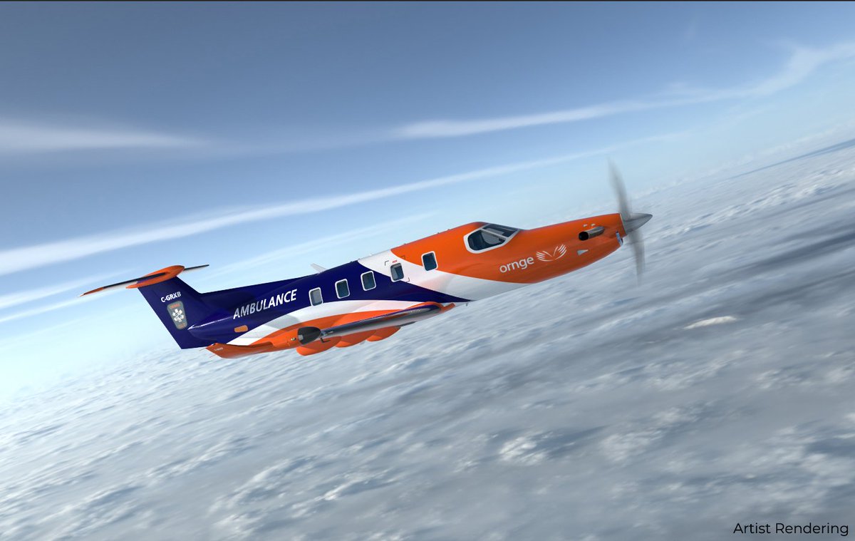 Ornge's tweet image. Take a look back at Ontario's air ambulance evolution through the years from 1980 to our future-forward 2026 looks. Ornge’s fixed wing fleet has evolved over the decades, reflecting not just new design but our continued commitment to innovation, safety, and excellence in care.