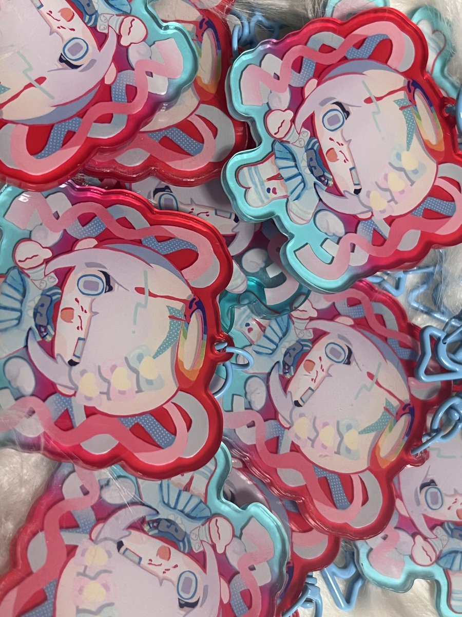 HdRy_7's tweet image. 超てんちゃんのアクキー届きました🧬
夏コミに持っていくよー！