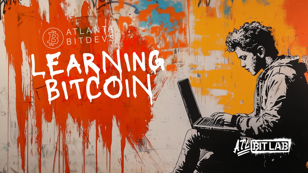 atlbitlab's tweet image. Learning Bitcoin #17 is just a week away! Expand your knowledge and take a deep dive into Bitcoin’s tech at ATL BitLab. meetup.com/atlantabitdevs…