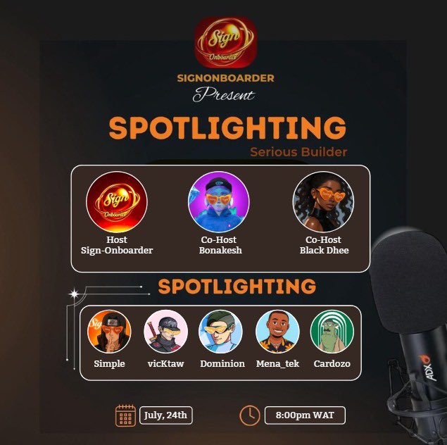 What is a Spotlight at <a href="/sign/">Sign 🧡👀</a>?

It’s not just a welcome.
It’s how we say: you’re seen, 
and now, we’re listening.

Set your reminders for tonight space: x.com/i/spaces/1PlJQ…

At <a href="/sign/">Sign 🧡👀</a>, we don’t just build tech.
We build identity, connection, community.
And every new voice