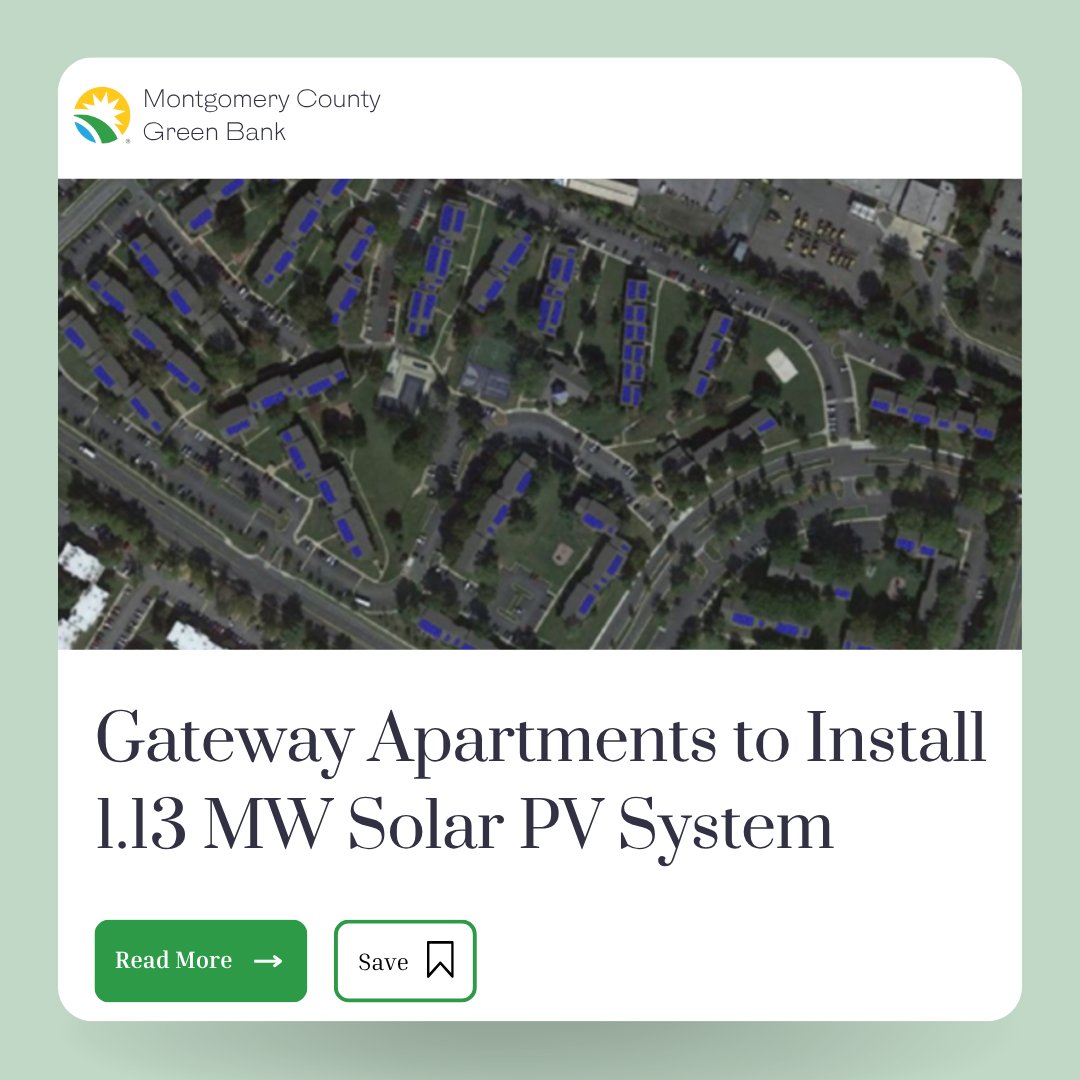 MCGreenBank's tweet image. 🌞The Gateway Apartments are going solar with a 1.13 MW DC solar PV system across 20 buildings, generating over 1.35 million kWh of clean energy in just the first year!
This project is expected to save tenants more than $3.3 million over 25 years while avoiding over 21,000…