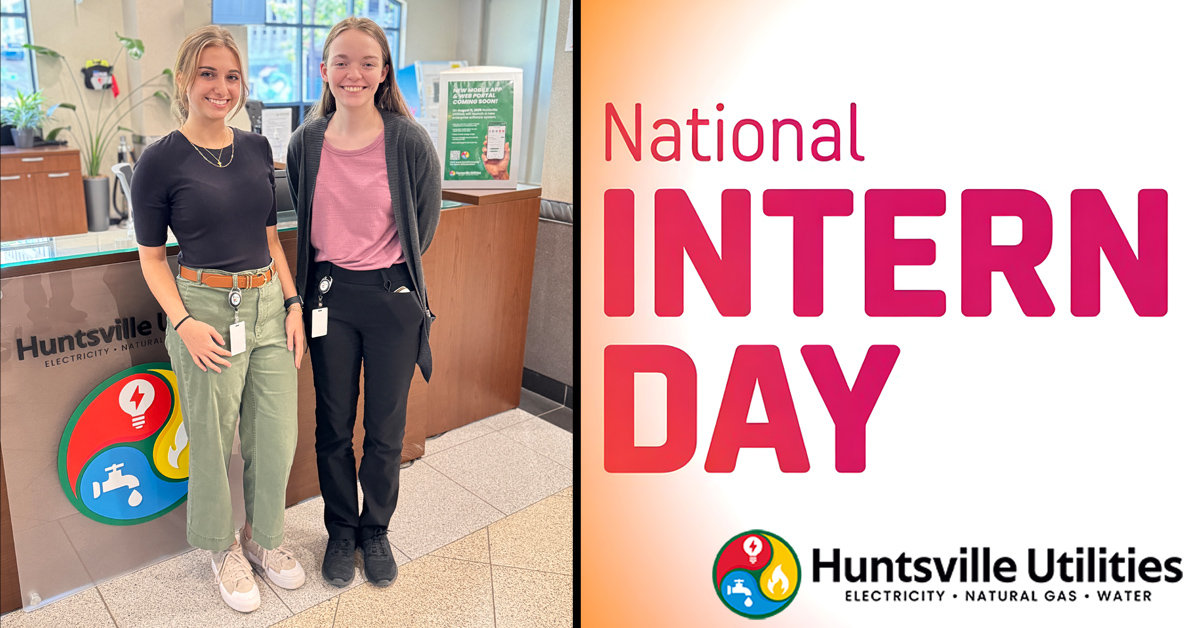 HSVUtilities's tweet image. The last Thursday in July is #NationalInternDay, when we celebrate students who gain real world experience as part of their educations. 
Rachel &amp;amp; Kayanna have been working with us this summer. Their internships end this week, and we wish them the best of luck. #internships