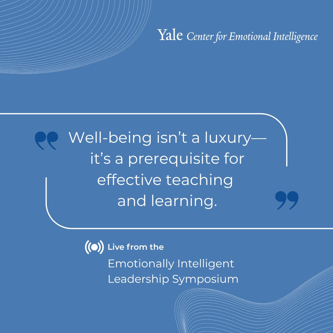 RULER (@rulerapproach) on Twitter photo Well-being drives instruction, engagement, and retention. It’s time to stop treating it like an afterthought. 
Learn more about Research at YCEI:
medicine.yale.edu/childstudy/ser…
#TeacherWellbeing #EdLeadership #EmotionalIntelligence #WorkplaceWellbeing #EducationMatters Well-being drives instruction, engagement, and retention. It’s time to stop treating it like an afterthought. 
Learn more about Research at YCEI:
medicine.yale.edu/childstudy/ser…
#TeacherWellbeing #EdLeadership #EmotionalIntelligence #WorkplaceWellbeing #EducationMatters