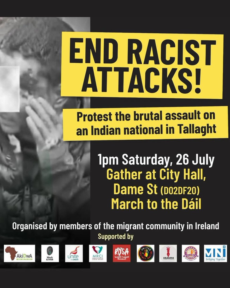 paulmurphy_TD's tweet image. We need to come together this weekend (*note the new location Friday*).
We need to stand together against violence, hate and division.
We have to stop the increasing number of racist attacks being fueled by the hate and lies of the far right.
#DublinSouthWestTogether