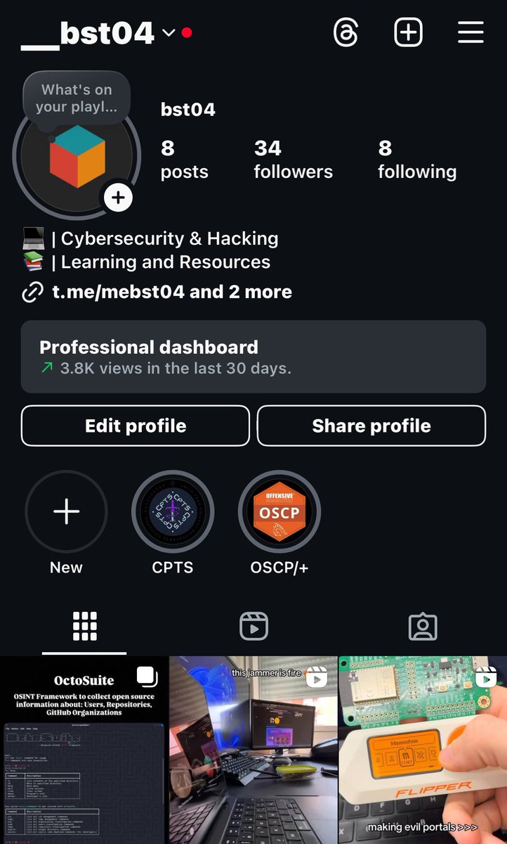 check out the RESOURCES ON MY INSTAGRAM PAGE!! 

FREE OSCP/CTPS and more RESOURCES…