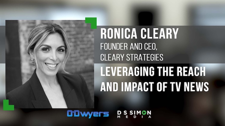 odwyerpr's tweet image. Doug Simon, CEO of @DSSimonMedia, and Ronica Cleary, Founder and CEO of @ClearyStrat1, discuss the impact of broadcast media and how television, even amid the rise of streaming and social platforms, remains one of the most effective tools for brand storytelling…