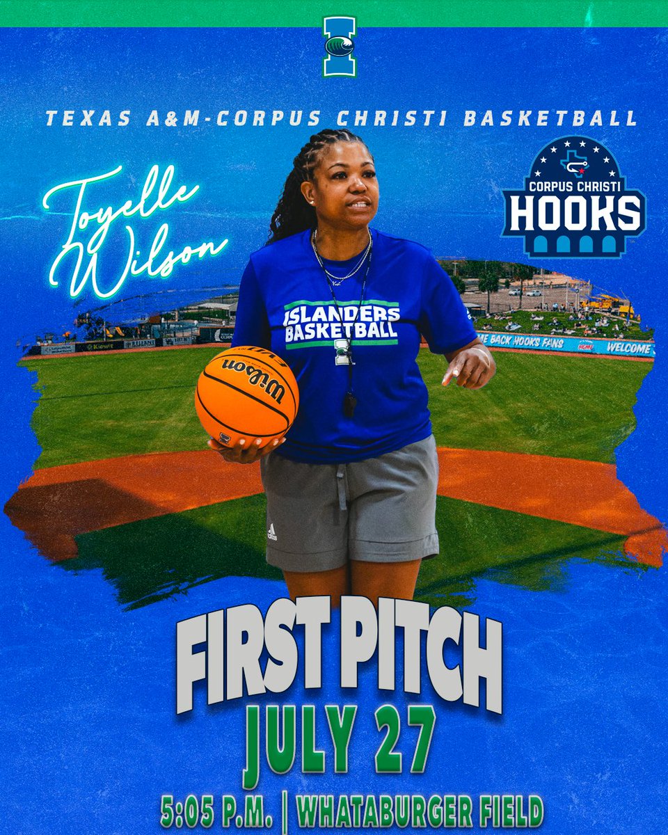 Islanders Women's Basketball (@islanders_wbb) on Twitter photo Take us out to the ballgame! โพ
Catch <a href="/CoachTMWilson/">Toyelle Wilson</a> and the rest of the team for first pitch at the <a href="/cchooks/">Corpus Christi Hooks</a> game on Sunday for Women in Sports Day!
#ShakasUp Take us out to the ballgame! โพ
Catch <a href="/CoachTMWilson/">Toyelle Wilson</a> and the rest of the team for first pitch at the <a href="/cchooks/">Corpus Christi Hooks</a> game on Sunday for Women in Sports Day!
#ShakasUp