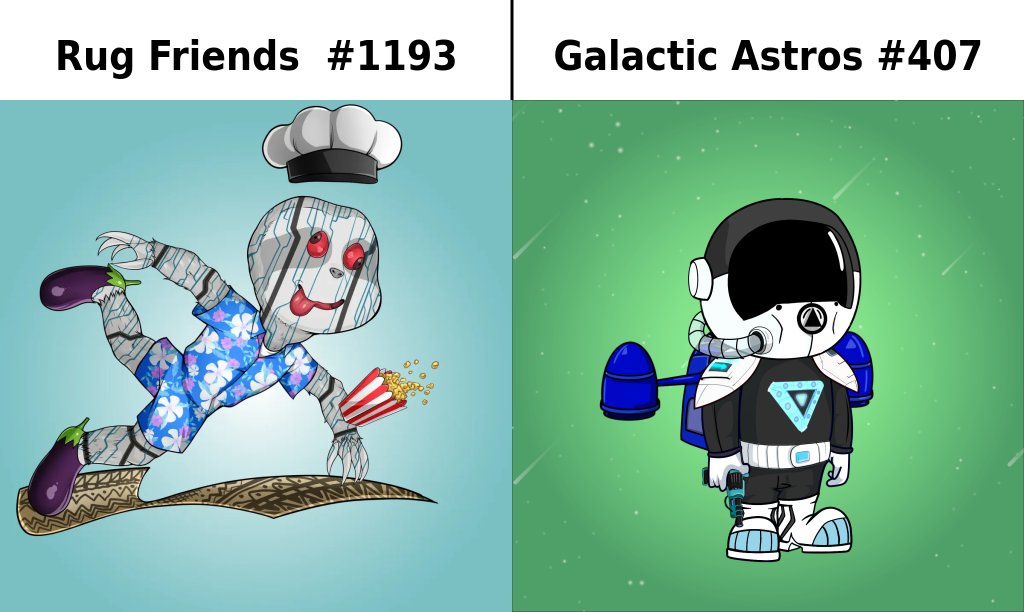 ArtSchoolFC's tweet image. Your rugged NFTs have utility in the Rug Burn Arena in our discord. Which of these two would you vote for?
discord.gg/3SzTvhb2nZ
#algorandNFTs #algofam
