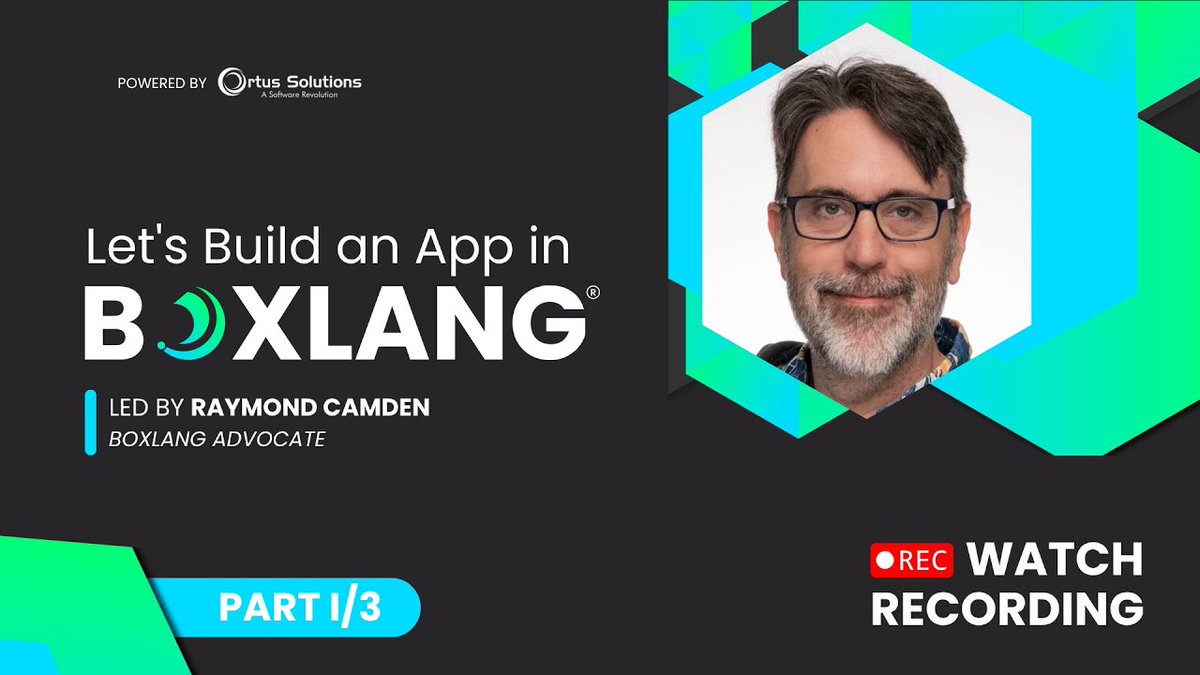TryBoxLang's tweet photo. Did you miss our Build a BoxLang App webinar with Raymond Camden?
Don't worry, we've got the full recording for you!
This is Part 1 of a 3-part series
Watch it now: https://t.co/boxgxB78D5
#BoxLang #Webinar #OrtusSolutions #CFML #ModernApps #JVM #OpenSource https://t.co/S1JJg4AyWZ
