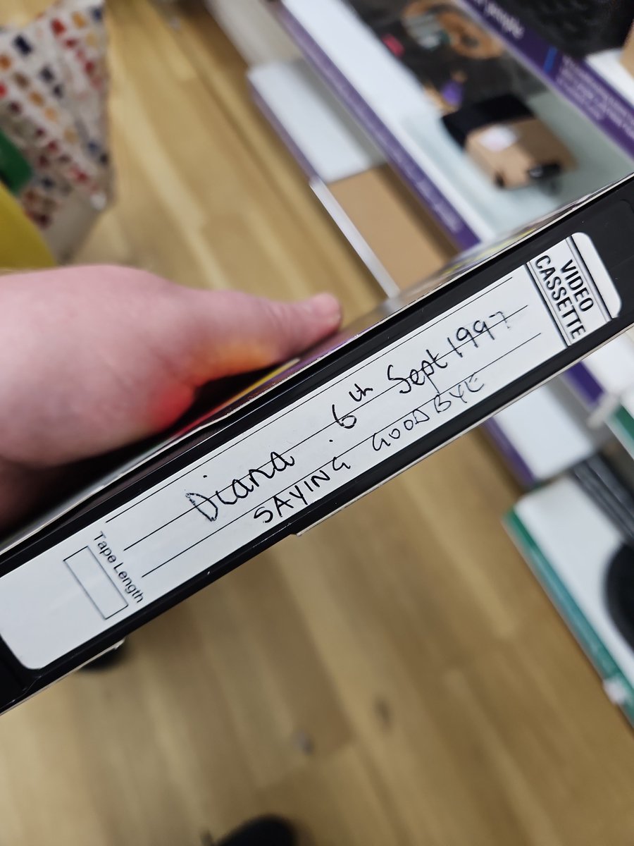 LarryBundyJr's tweet image. My friend collects home VHS tapes, looking for old adverts & TV show trailers.
He said literally every other tape he comes across is of Diana's funeral.
Why did so many people want to tape it? Did they really want to sit down & watch a funeral when they had friends/family over?
