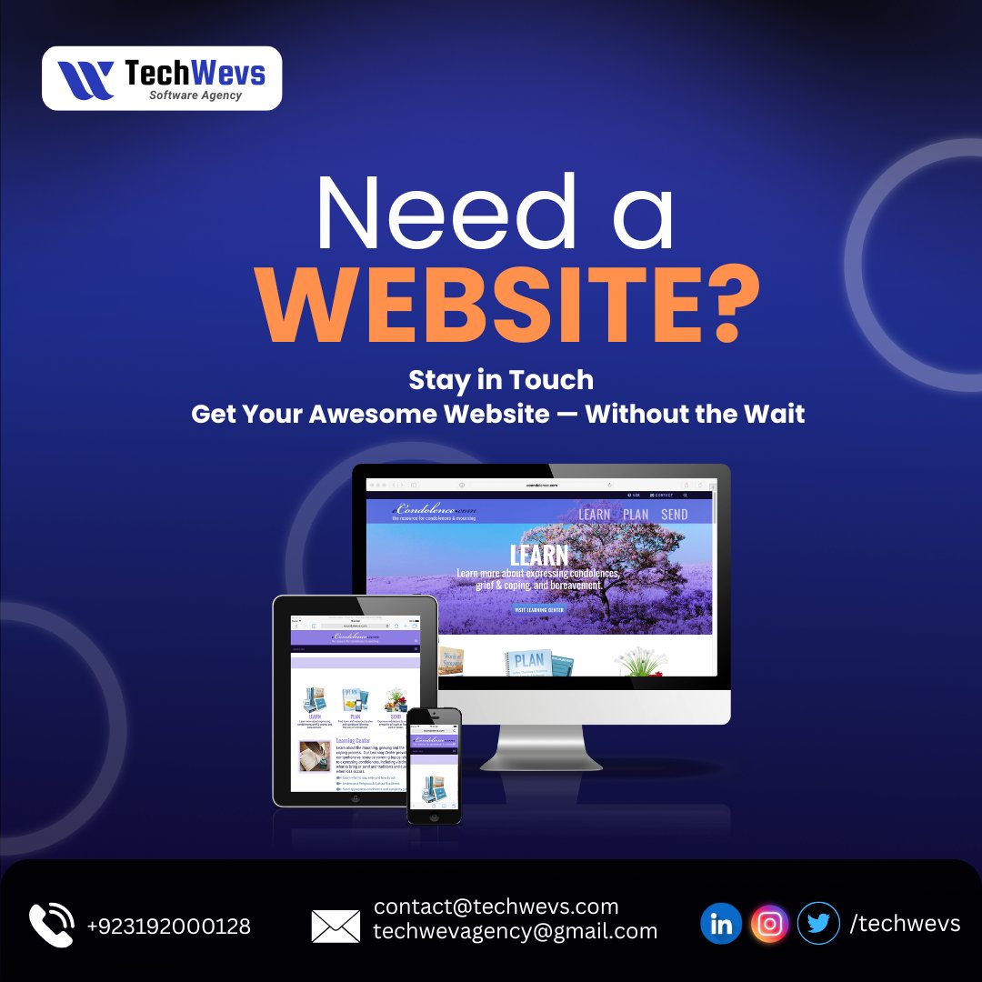 techwevs's tweet image. 🌐 Need a Website? We’ve Got You Covered!
From idea to launch — TechWevs builds responsive, modern, and user-friendly websites that work across all devices.

🔗 techwevs.com

#TechWevs #WebDevelopment #NeedAWebsite #BusinessOnline #ResponsiveDesign #SoftwareAgency