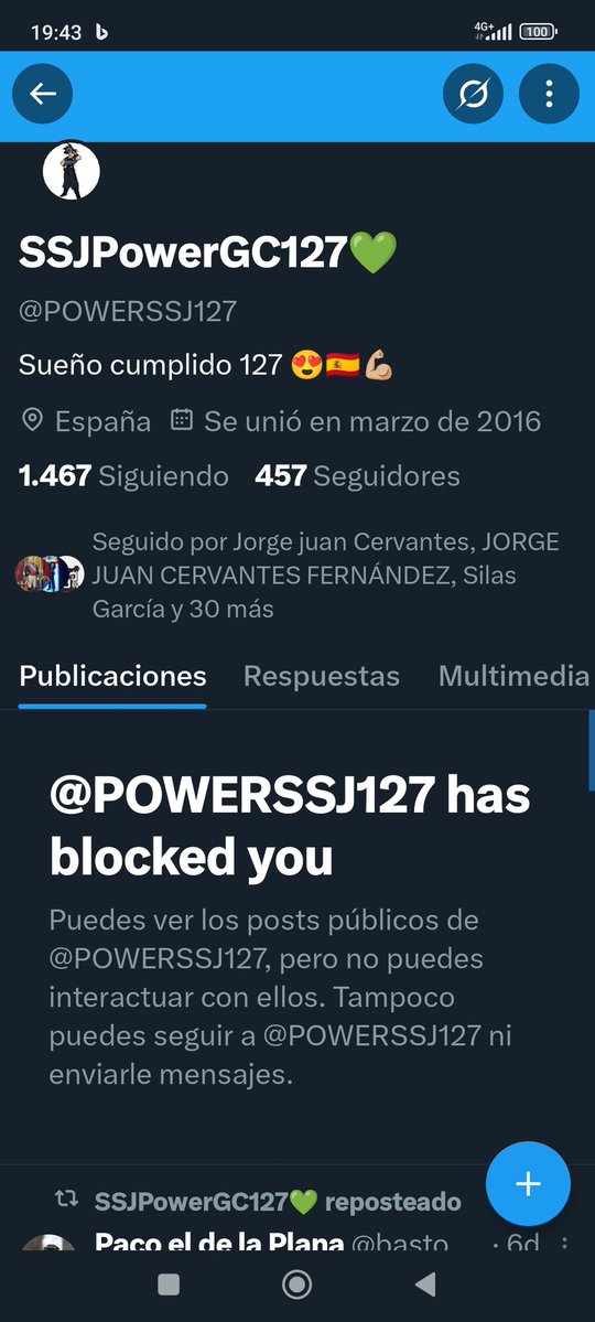 jjmbt32's tweet image. Un pepinaco bloqueandome. Lo que se entera uno trasteando. 😏😏🤣🤣🤣🤣