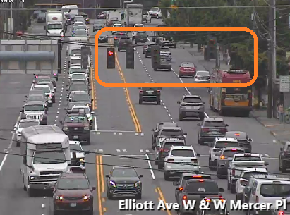在各个方向的W Prospect ST上在Elliott Ave