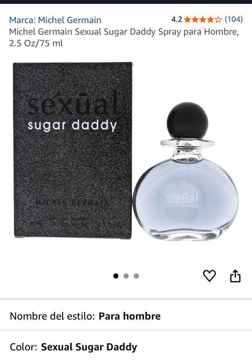 LunaDeCafe's tweet image. Ah perro, lo que me encontré en Amazon ¡y sí lo compran! 😂
Sexual Sugar Daddy 😌