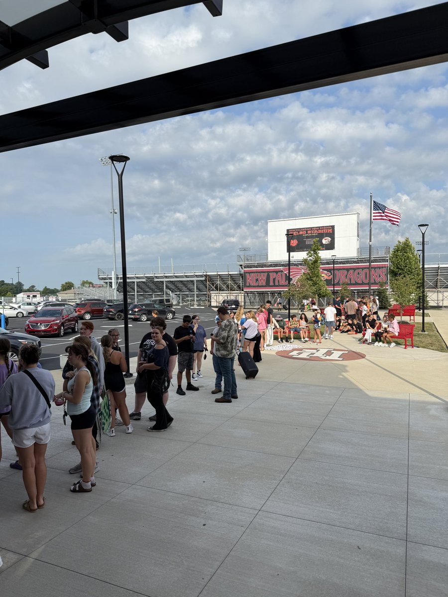 Mitch Burk (@burknphs) on Twitter photo Reserved senior parking spots went on sale this morning. First in line arrived to school at 5am to get the first pick!
We are so excited to welcome back the students next week!
<a href="/VoelzJames/">New Palestine High School</a> <a href="/ginapleak/">Gina Pleak, Ph.D.</a> <a href="/NewPalAsstSup/">Katy Eastes</a> Reserved senior parking spots went on sale this morning. First in line arrived to school at 5am to get the first pick!
We are so excited to welcome back the students next week!
<a href="/VoelzJames/">New Palestine High School</a> <a href="/ginapleak/">Gina Pleak, Ph.D.</a> <a href="/NewPalAsstSup/">Katy Eastes</a>