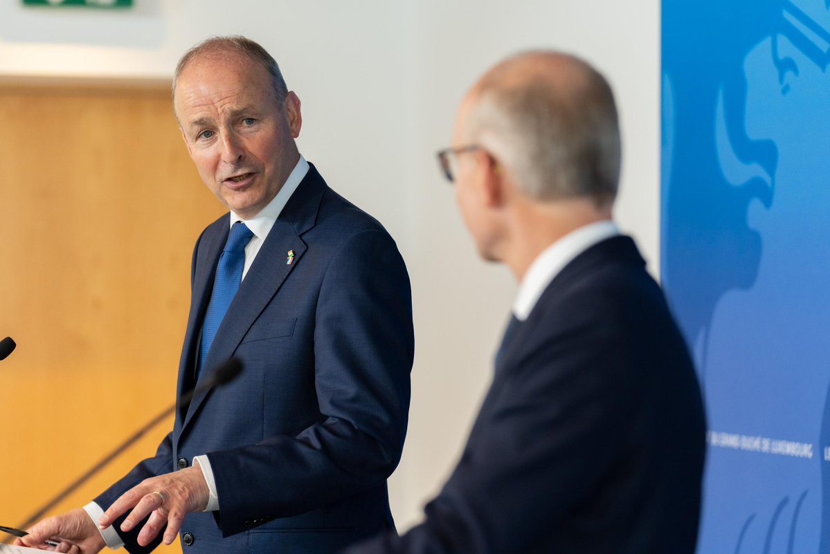 LucFrieden's tweet image. A great pleasure to welcome you dear Prime Minister, Taoiseach @MichealMartinTD!
Luxembourg and Ireland share deep historic ties and a strong friendship.
We are committed to deepening our excellent relations and reinforcing cooperation on international issues and within the…