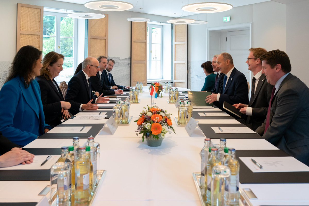 LucFrieden's tweet image. A great pleasure to welcome you dear Prime Minister, Taoiseach @MichealMartinTD!
Luxembourg and Ireland share deep historic ties and a strong friendship.
We are committed to deepening our excellent relations and reinforcing cooperation on international issues and within the…