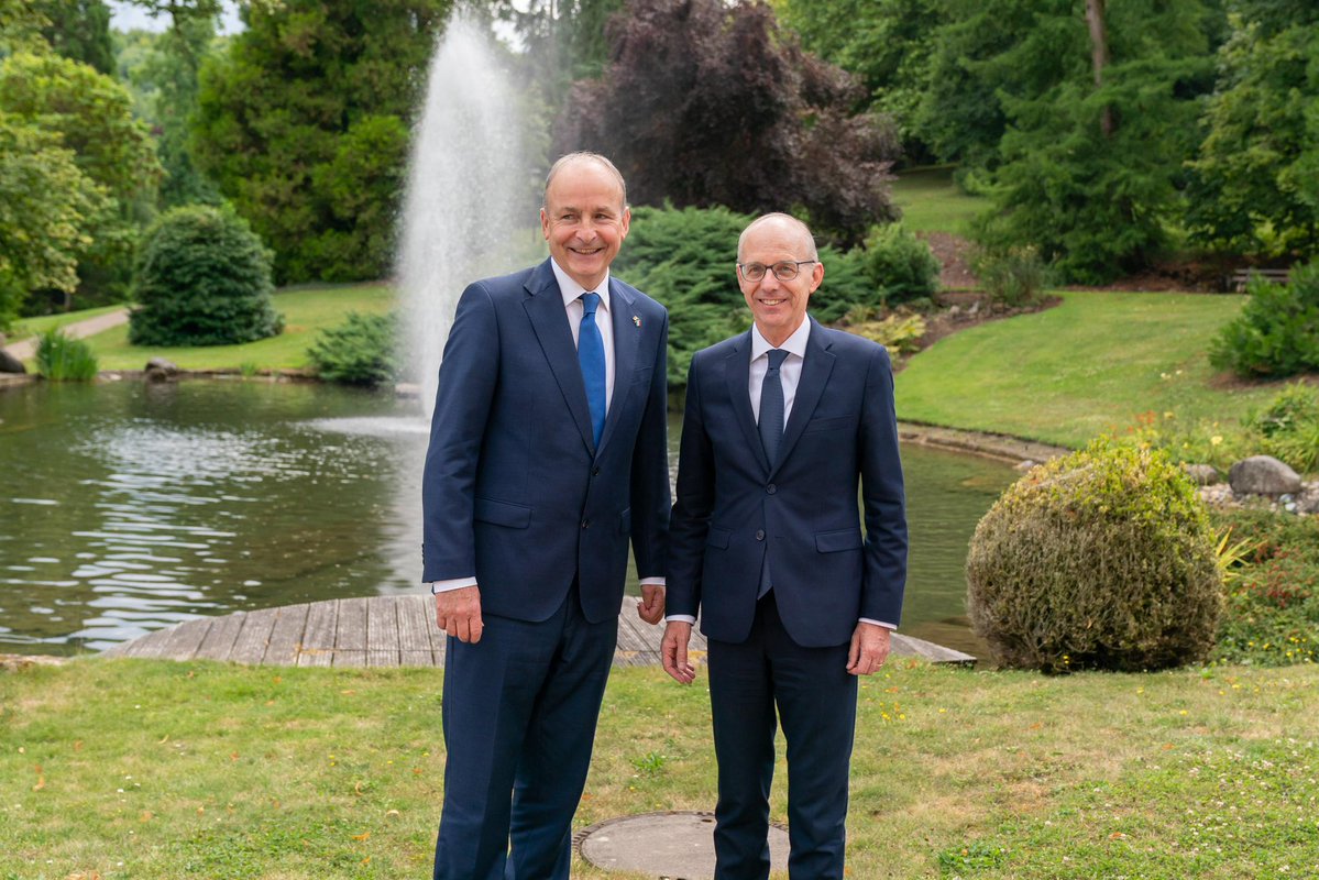 LucFrieden's tweet image. A great pleasure to welcome you dear Prime Minister, Taoiseach @MichealMartinTD!
Luxembourg and Ireland share deep historic ties and a strong friendship.
We are committed to deepening our excellent relations and reinforcing cooperation on international issues and within the…