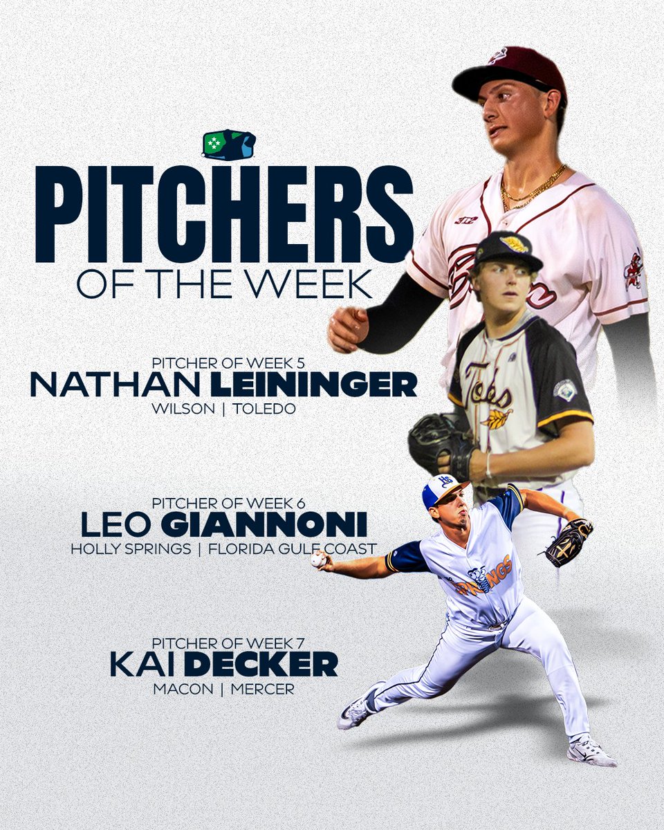 CPLBaseball's tweet image. Our top dogs 🐕
Carter McCulley, Levi Ham, and Kai Decker from the @GoMaconBacon, Carlos Pena from the @PeninsulaPilots, Nathan Leininger from the @WilsonTobs, and Leo Giannoni from the @HSSalamanders
Read the full release here: coastalplain.com/macon-duo-high…
#TheFutureIsNow