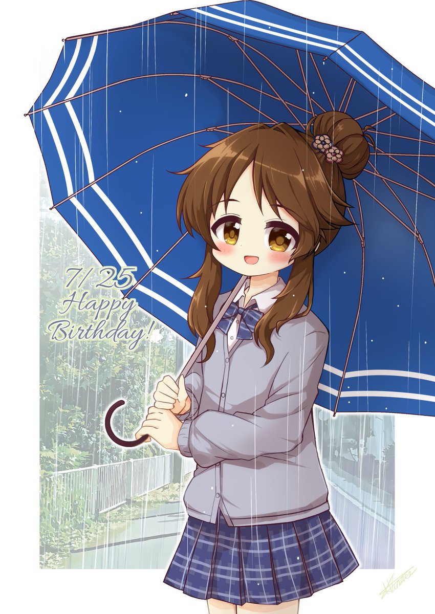 KirakiraExp's tweet image. たまたま描いてたら誕生日になってました🎉
 #高森藍子生誕祭2025