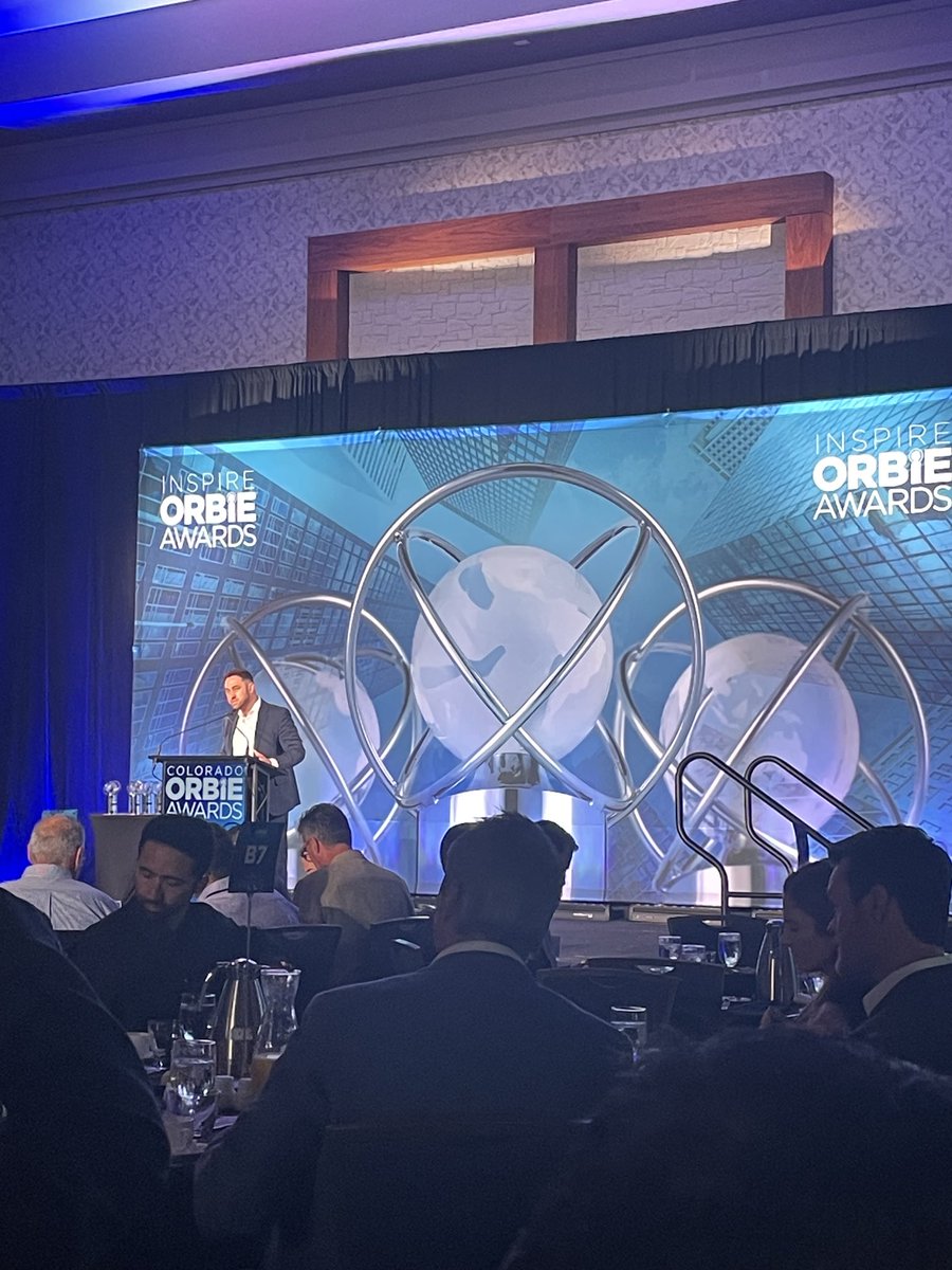 Attending the #Orbie awards event today in Denver. Packed house and great to see all the nominees focused on #cybersecurity