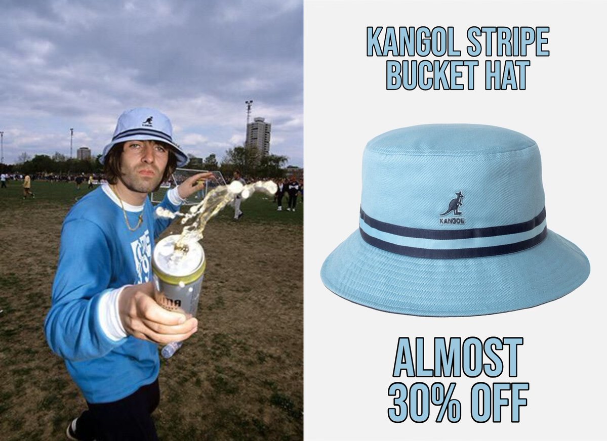 man_savings's tweet image. Kangol Stripe Bucket Hat - Almost 30% OFF
Here >> prf.hn/l/9O5259W/
Ad: Sizes S / M / L - Now £32
