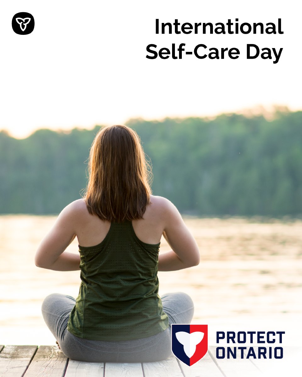 ONSocialService's tweet image. Today is International Self-Care Day. 

Self-care is not a luxury – it’s essential.

Pause, breathe, and prioritize yourself.

Your mental health matters. 

For tips to address stress, please visit: ontario.cmha.ca/documents/unde…

#SelfCare #MentalHealth #Wellness