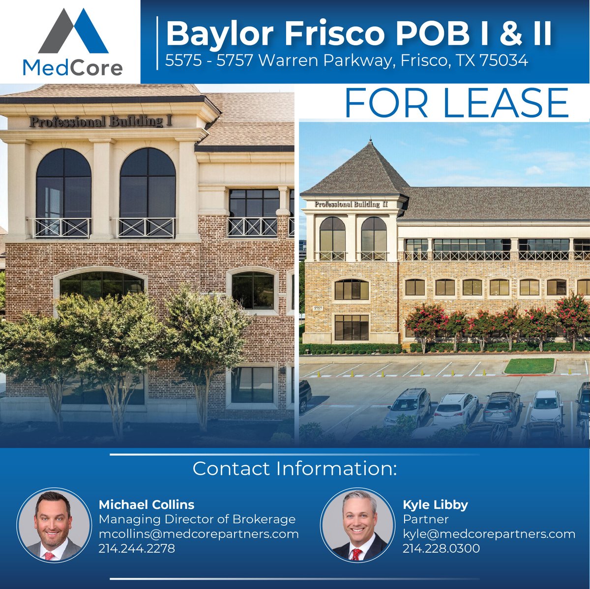 Turn-Key &amp; Move-In Ready Medical Office Suites Available!
Elevate your practice with direct connectivity to Baylor Scott &amp; White Medical Center – Frisco and join a thriving community of top-tier providers.
POB I - loom.ly/EFv_528
POB II - loom.ly/n73qeck