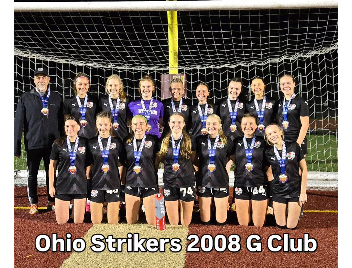 oh_report's tweet image. Good luck to the Ohio Strikers United 2008 G Club squad who is competing in Denver at Nationals for the 3rd consecutive year! These girls were crowned State Champions back in May and are now looking to bring home the gold back to North Central Ohio 🏆
This is an amazing team…
