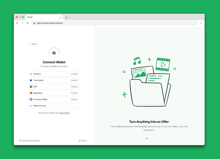 SenditMarkets's tweet image. Sendit’s so easy, you wouldn’t even know it’s decentralized.
That’s what happens when listing takes less than 3 minutes.
Sell and earn stablecoins without the usual Web3 maze.