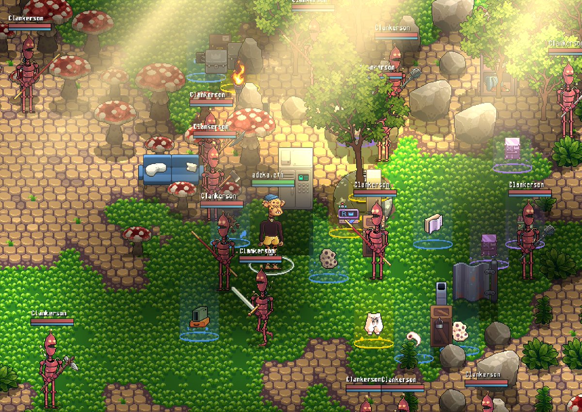 In a web3 world where 99.9% of projects fail to do anything, the bar is low.

We have spent the last 3+ years building a terrific MMORPG fully ground up, and custom to our IP.

Along the way we have built bullet proof community and brand recognition.

Our time will come soon!