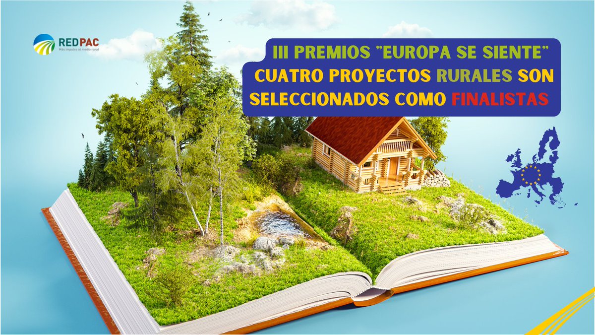 🌿 Europa se siente en lo rural:  ¡4️⃣ proyectos rurales finalistas en los Premios #EuropaSeSiente 2025! 🏞️
🌍Desde la Red PAC celebramos el reconocimiento a iniciativas que transforman el medio #Rural gracias al apoyo del fondo FEADER 🇪🇺
➕INFO: tinyurl.com/ysa9hjy2