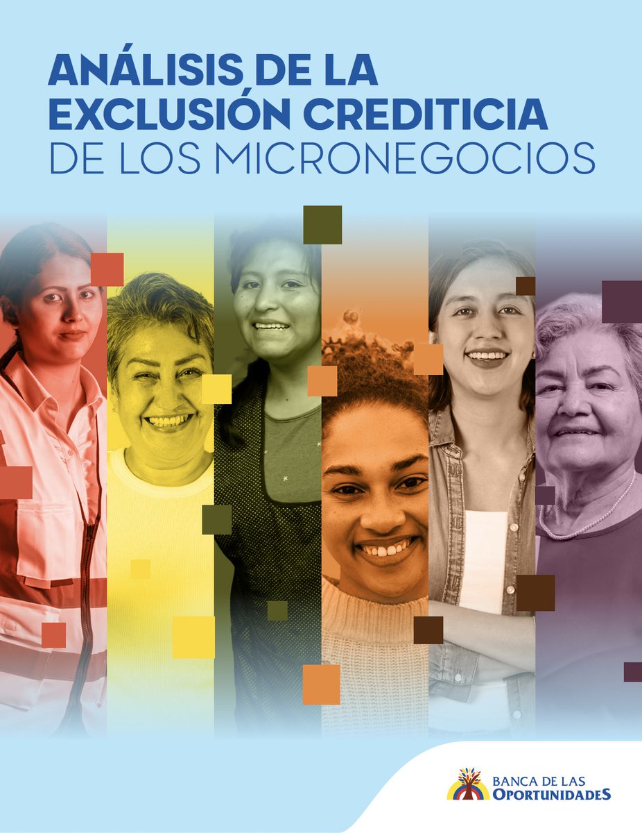 📢 <a href="/BOportunidades/">Banca de las Oportunidades</a>  lanza su estudio: "Análisis de la Exclusión Crediticia de los Micronegocios", en alianza con <a href="/econometria_sa/">Econometría</a>, #MarulandaConsultores y <a href="/poverty_action/">Innovations for Poverty Action</a>.

#Conócelo a profundidad en: bancadelasoportunidades.gov.co/sites/default/…