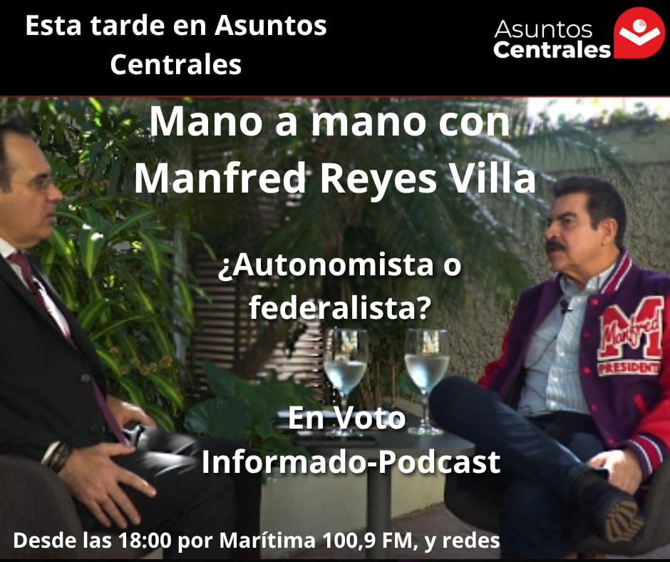Manfred Reyes Villa propone que Bolivia vuelva a ser República. Para definirlo plantea un referéndum. También se declara federalista, pero dice que primero hay que profundizar autonomías. Esta tarde, un mano a mano con él desde las 18:00 en Asuntos Centrales