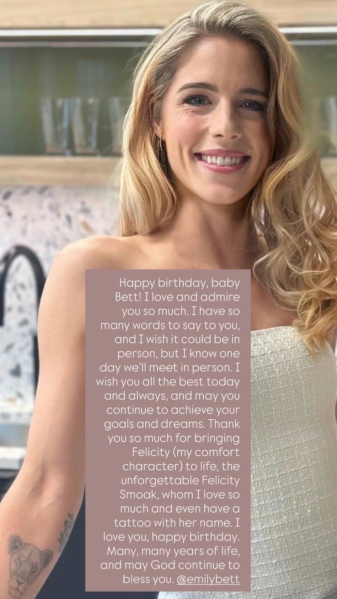 smoakfelicity's tweet image. Happy birthday, baby Bett!!