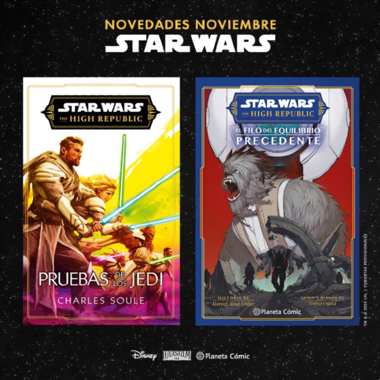 Lafosadelrancor's tweet image. ⭐️Atención lectores⭐ Estas son las novedades #StarWars de noviembre de la editorial @PlanetadComic.👇🏻📚

✨#TheHighRepublic: Pruebas de los Jedi. (¡Novela final!)
✨ The High Republic: El filo del Equilibrio Precedente. (Manga)

Más información aquí.👇🏻
 f.mtr.cool/hvedxuousn