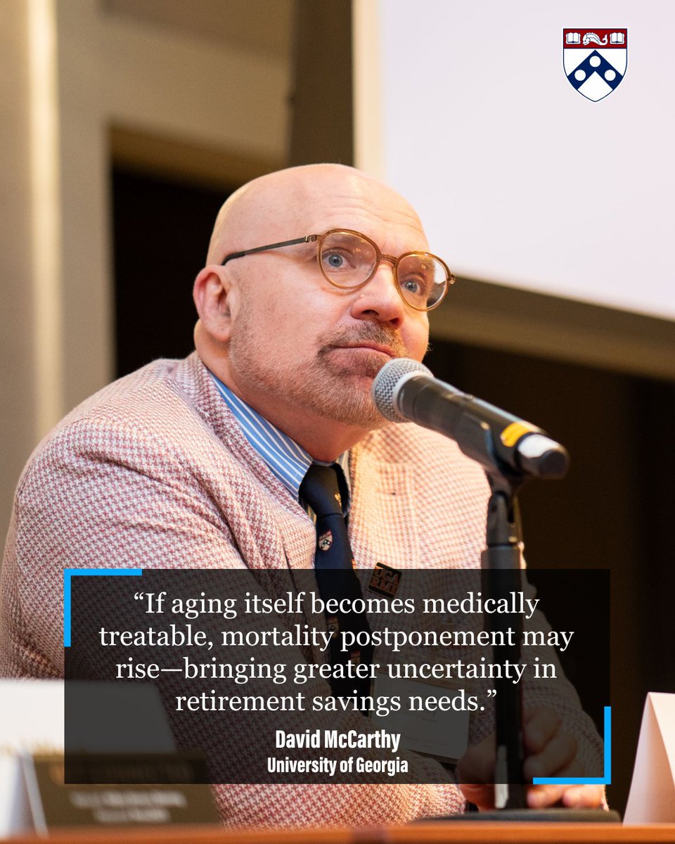 PensionC24545's tweet image. 📈 Now Posted: David McCarthy brings an actuarial perspective to healthy aging and retirement.
▶️ Watch his full presentation on our YouTube channel: bit.ly/458kmxK
📌Read his working paper here: bit.ly/45hVsg9