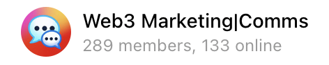 AlsieLC's tweet image. The most active marketers group in web3
CMOs only
( This is for ppl already working and active in the industry, approval-based)