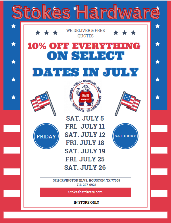 Stokes_hardware's tweet image. ⏳ **Last Chance: 10% OFF Everything!** ⏳

This is the final weekend for our July sale. Don’t miss out on **10%** savings on everything!

🛒 Shop your favorites
💰 Big savings, limited time
📍 Visit us in-store

Hurry, before it’s gone!

#FinalWeekend #JulySavings #ShopAndSave #